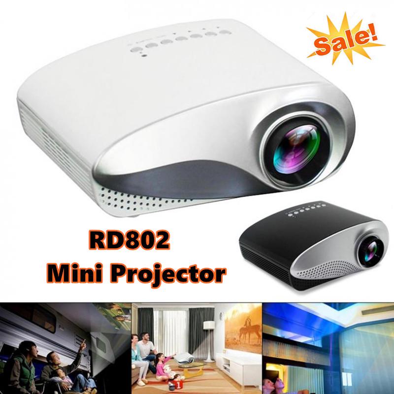 rd 802 โปรเจคเตอร์ดูหนัง led lcd beamer usb/vga/hdmi สําหรับเด็ก