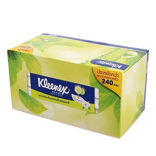 ถูกที่สุด✅  คลีเน็กซ์ แนเชอรัล กระดาษทิชชู 240 แผ่น KLEENEX Facial Tissue Paper Box 240 Sheets