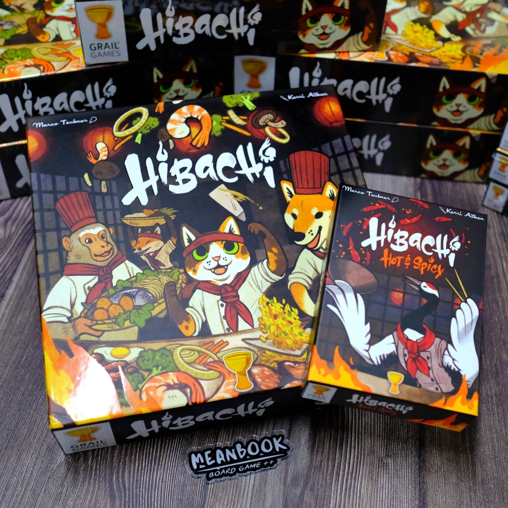 Hibachi + Hibachi Hot &amp; Spicy  "Kickstarter" Board Game