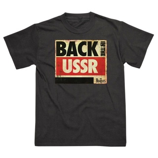 Gildan เสื้อยืดคอกลม พิมพ์ลายวงร็อค The Beatles Back Inhe Ussr ขนาดใหญ่ สําหรับผู้ชาย