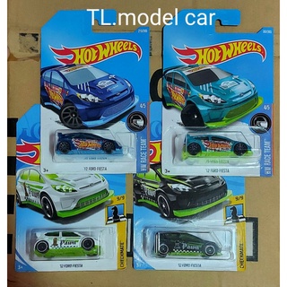 Hotwheels รถเหล็ก1/64 12 Ford Fiesta รถเหล็กราคาถูกเลือกแบบได้(ดูสินค้าในร้านคลิ๊กที่รูปร้าน)