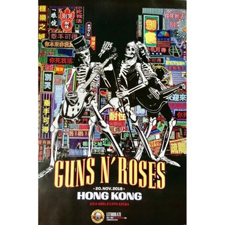 โปสเตอร์ Guns N’ Roses กันส์แอนด์โรสเซส วง ดนตรี รูป ภาพ ติดผนัง สวยๆ poster 34.5 x 23.5 นิ้ว (88 x 60 ซม.โดยประมาณ)