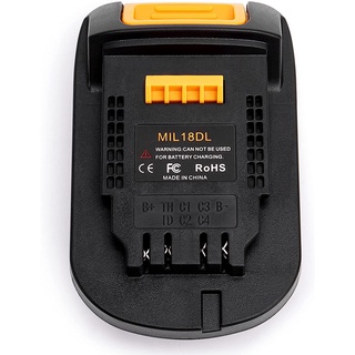 MIL18DL Battery Adapter for Milwaukee M18 18v to DeWalt 18/20v Battery