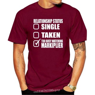 [S-5XL]เสื้อยืดคอกลม พิมพ์ลาย Markiplier Too Busy Watching Markiplier สําหรับผู้ชาย