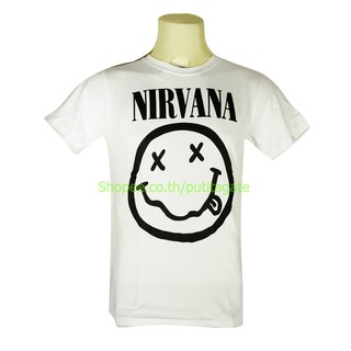 เสื้อวง Nirvana เสื้อไซส์ยุโรป เนอร์วานา PTA8070 เสื้อวินเทจ ลายอมตะ