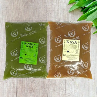 ใส้ขนม ขนาด 1 กก รสสังขยาใบเตยกับสังขยาใข่ KAYA PASTE / PANDAN KAYA PASTE YU AI ( 1KG/PACK)