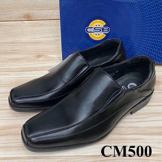 CSB CM 500 รองเท้าคัทชูหนัง (39-47) สีดำ