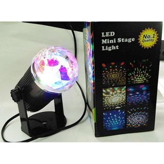 ﻿ไฟดิสโก้เทค ไฟเทค ไฟเธค ไฟดิสโก้ ไฟปาร์ตี้ LED Mini Stage Lightสีดำ