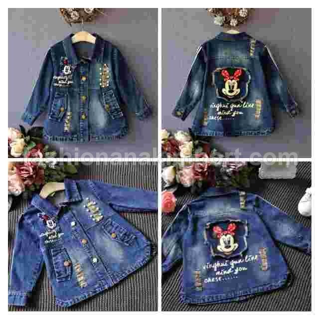 MINNIE JEANS แจ็คเก็ตยีนส์เด็กผู้หญิง KT277-130
