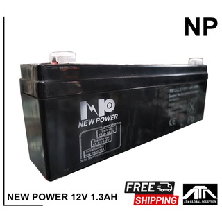 NEW POWER 12V 2.5AH แบตเตอรี่แห้ง แบตเตอรี่ UPS 2.5A Battery แบตสำหรับสำรองไฟ แบตUPS แบตของเล่น เครื่องสำรองไฟฉุกเฉิน