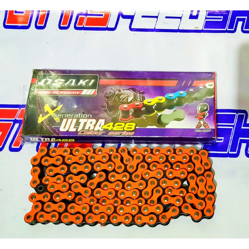 OSAKI 428-128 RED CHAIN ORIGINAL THAILAND