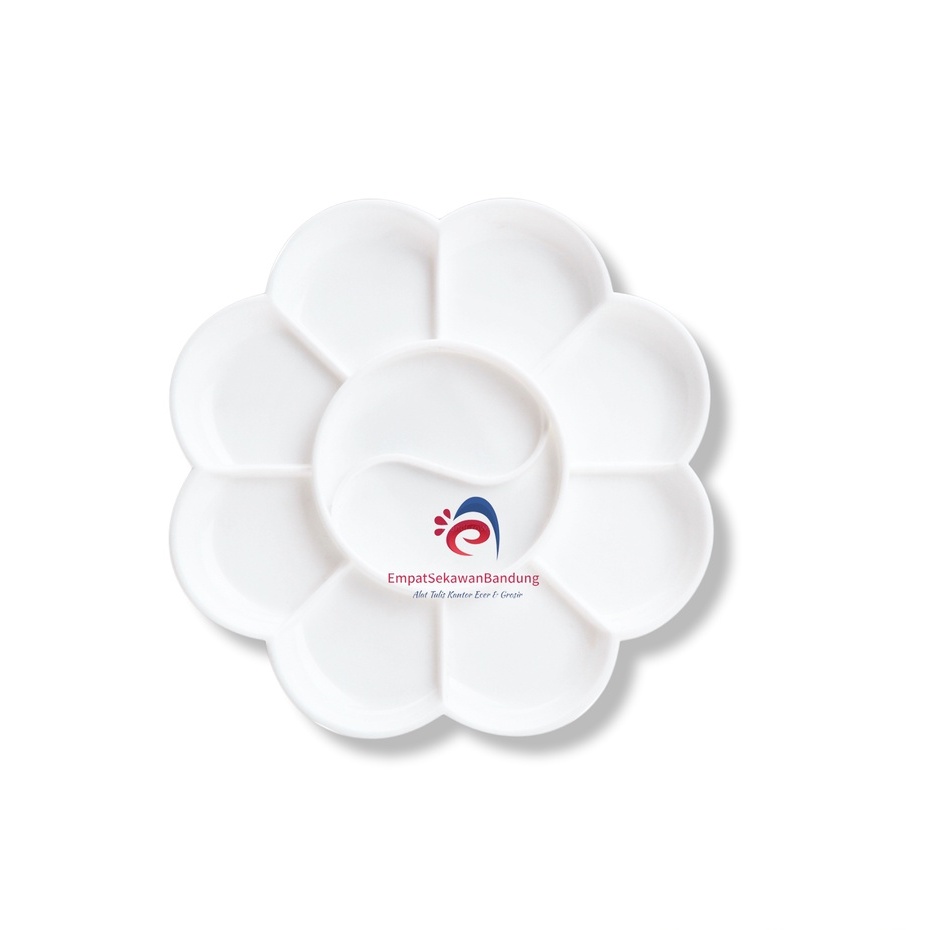 V-Tec VT-RD 135 Plastic Painting Pallet / Vtec Flower Plastic Pallet / Round Painting Pallet – SHESB