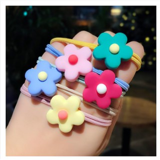 ใหม่!!ยางรัดผมดอกบ๊วยสีพาสเทลน่ารักสไตล์เกาหลี พร้อมส่ง