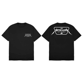 เสื้อยืดโอเวอร์ไซส์VANS เสื้อยืด ลายวงร็อคเกอร์สตาร์ เมทัลลิก้า สําหรับเด็กS-4XL