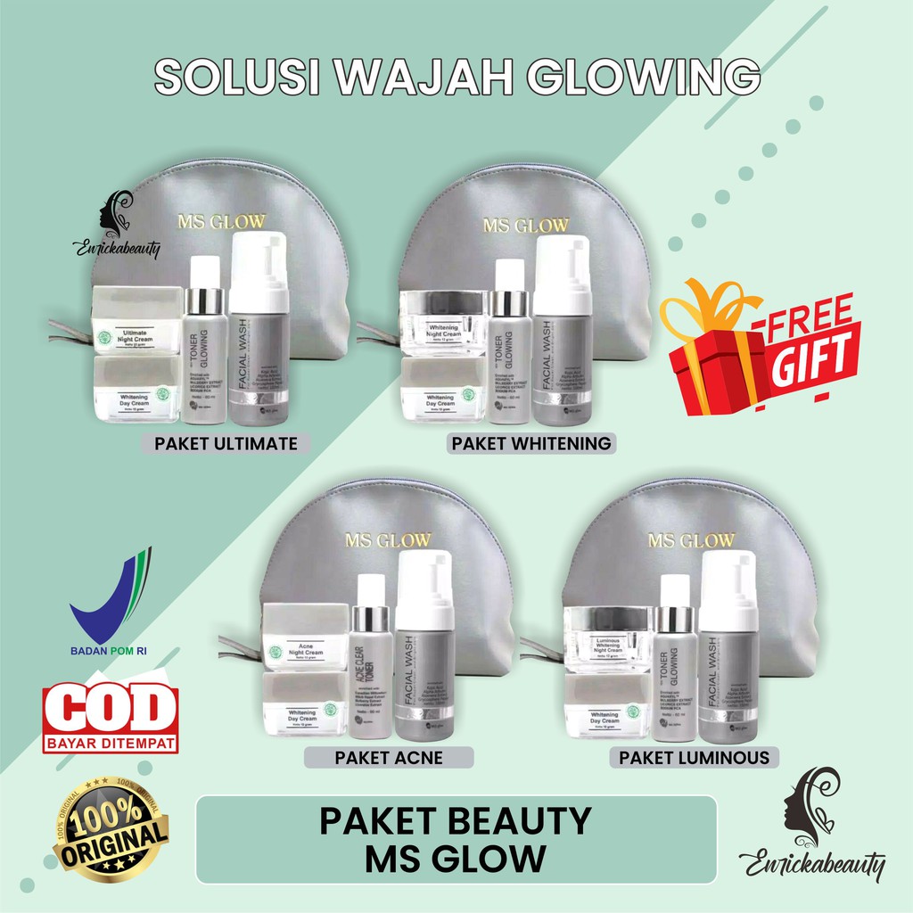 Ms Glow Ultimate ไวท์เทนนิ่งเรืองแสง Ms Glow Acne Ms Glow Msglow สําหรับดูแลผิวหน้า