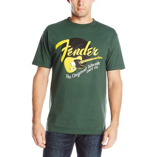 เสื้อยืดลายกราฟฟิก fender tele Qn8l