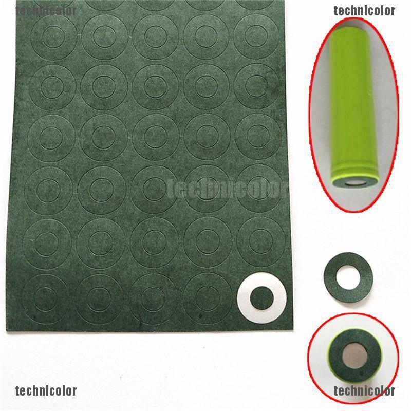 ปะเก็นฉนวนกันความร้อนแบตเตอรี่ 1S 18650 สําหรับบาร์เลย์ 100 ชิ้น