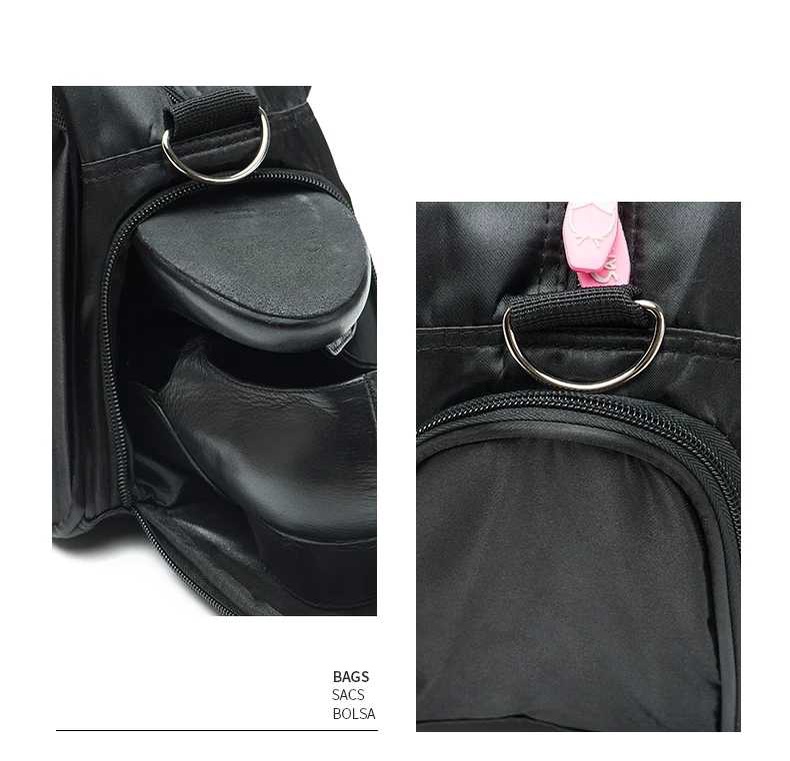 Sansha France Sansha KBAG31 กระเป๋าสะพายไหล่ แบบพกพา พร้อมกระเป๋าสีเข้ม สําหรับเต้นรํา - รูปที่ 6