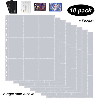อัลบั้มใส่การ์ด 9 ช่อง 11 หลุม 10 ชิ้น สําหรับ Pokemon YuGiO…
