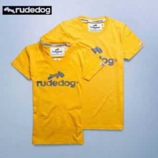 Rudedog เสื้อยืดชาย/หญิง รุ่น Logo18 สีเหลือง (ราคาต่อตัว)