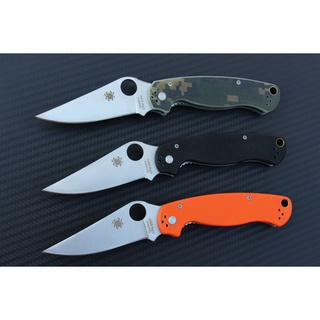 มีดพับSpyderco รุ่น Paramilitary 2 ด้ามจับ G10  ขนาด 8 นิ้ว OEM ( AAA )