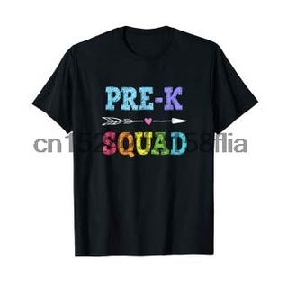 T-shirt  เสื้อยืด พิมพ์ลาย Pre K Squad เหมาะกับของขวัญ สําหรับเด็กก่อนวัยเรียนS-5XL