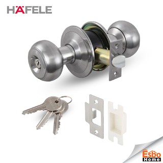 HAFELE กุญแจลูกบิดประตู ห้องทั่วไป 489.93.003  สแตนเลส เงา-ด้าน