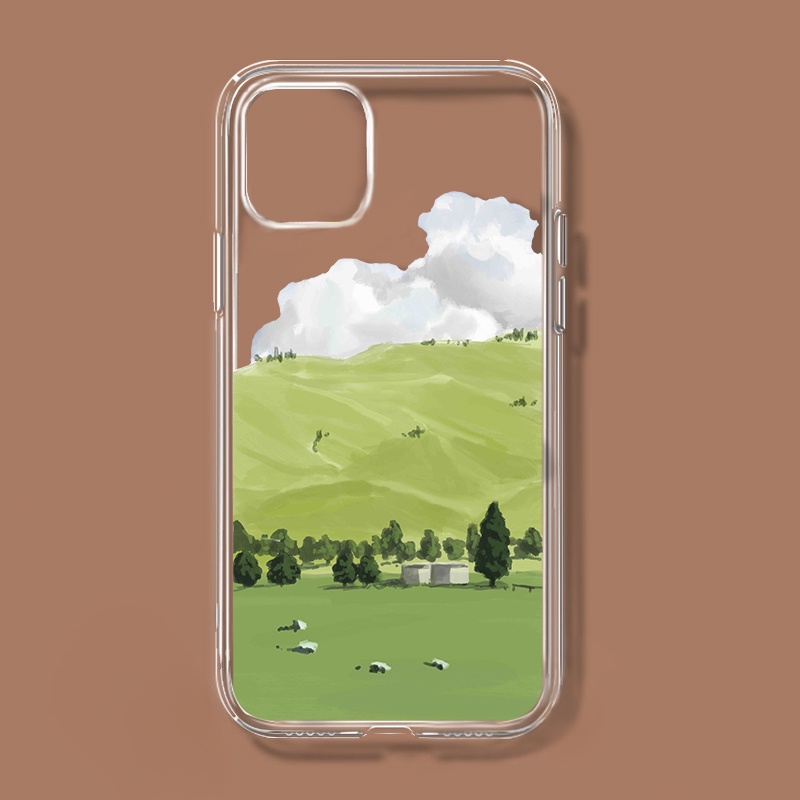 iphoneเคสโทรศัพท์มือถือแบบใสลายทะเลป่าทะเลสําหรับ Iphone 13 Pro Max Xr Xmax 7Plus Se2020 สําหรับ Iphone11 12Promax