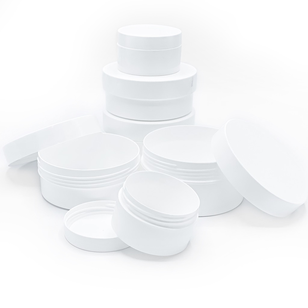 กระปุกสีขาว ฝาหมุน ขนาดบรรจุ 50 100 200 300 กรัม by innotrend