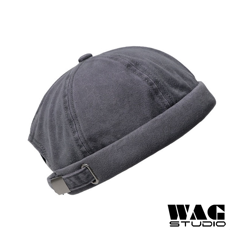 พร้อมส่ง หมวกมิกิผู้ชายผู้หญิงวินเทจหมวกไม่มีปีกกะลาสีล้าง - รูปที่ 6