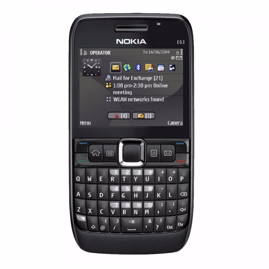 โทรศัพท์มือถือโนเกียปุ่มกด NOKIA  E63 (สีดำ) 3G/4G  รุ่นใหม่2020