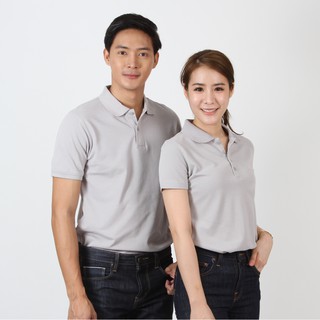 เสื้อโปโล เกรดพรีเมี่ยม ปิเก้ สีเทา CQ019 - Polomaker