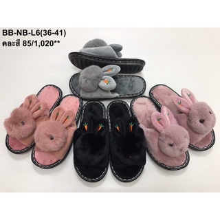 รองเท้าในบ้านพื้นนุ่ม ใส่สบาย🐰🐰รองเท้าเกาหลีขายดีที่สุด