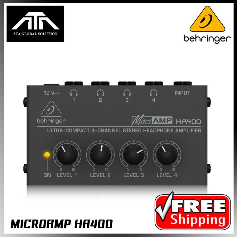 แอมป์ขยายหูฟัง BEHRINGER HA400 Headphone Amplifier 1 in 4 out