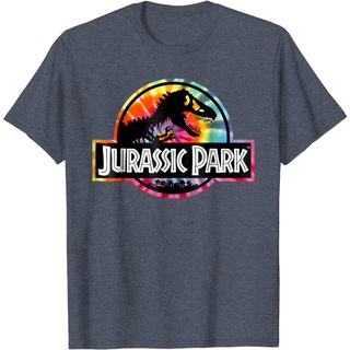 [S-5XL]เสื้อยืด ผ้าฝ้าย พิมพ์ลายกราฟฟิค Jurassic Park Tye-Dye T-Rex แฟชั่นสําหรับผู้ชาย