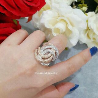 แหวน Diamond Ring งานเพชร CZ แท้  งาน 2 กษัตริย์