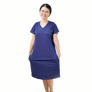 เดรสให้นม คลุมท้อง มีกระเป๋า ราคาพิเศษ มีขนาด 2XL 🛒สินค้ามีจำนวนจำกัด