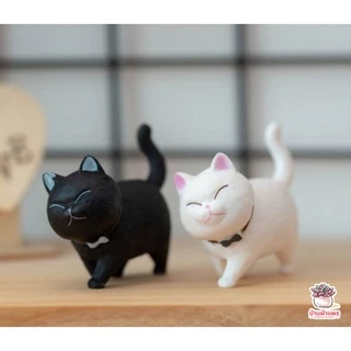 ขบวนแมวสุดน่ารัก [ เซต 9 ชิ้น ] ตุ๊กตาจิ๋ว โมเดลจิ๋ว แต่งสวน