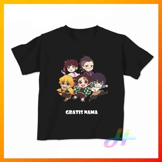 เสื้อยืดชายเสื้อยืด พิมพ์ลายอนิเมะ Chibi Kimetsu No Yaiba Demon Slayer 316 สําหรับเด็กผู้ชาย