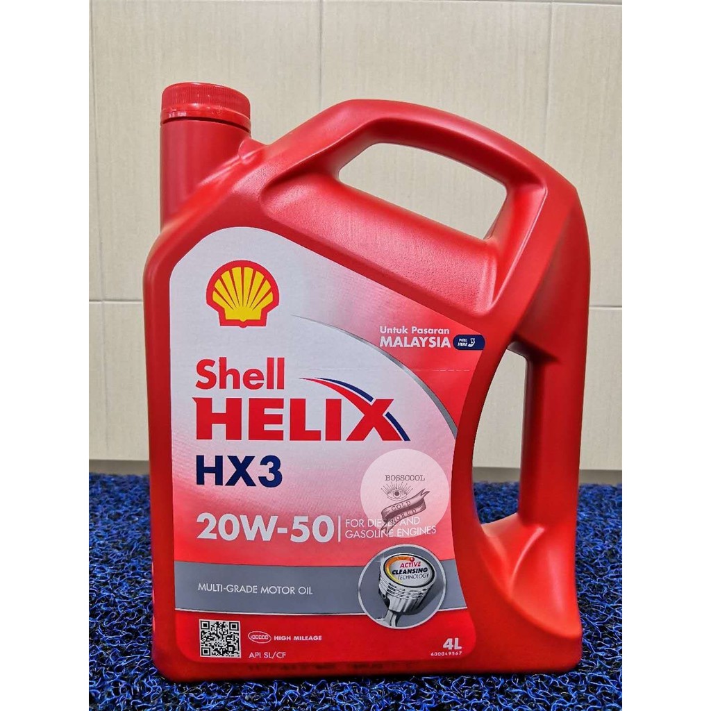 100 SHELL HELIX 20W-50SL/CF 4L ENGINE OIL