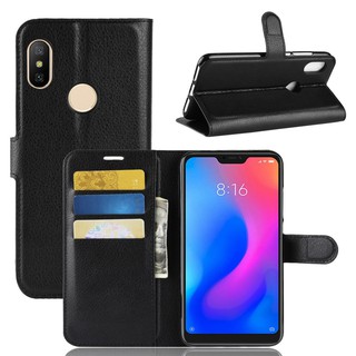 เคส Phone Case For Xiaomi Redmi Note 6 / Note6 Pro เคสหนัง เคสฝาพับ Stand Cover กรณี โทรศัพท์กรณี