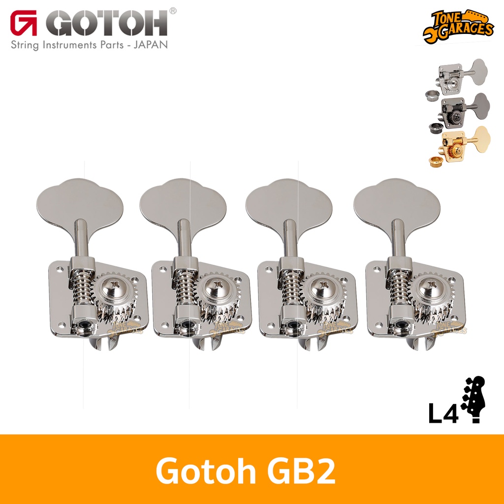 Gotoh GB2 Bass Machine Head L4 ลูกบิดเบส ของแท้ 100% Made in Japan