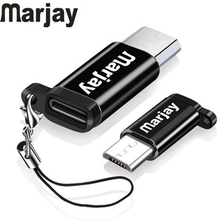 Marjay อะแดปเตอร์ Micro Usb Otg Micro Usb เป็น Type C ตัวเมีย สําหรับ  Android