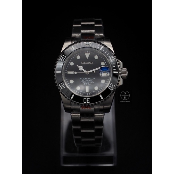Seiko Mod Modern Black Marine Master / Submariner 🇯🇵