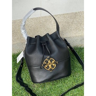 💕 TORY BURCH Miller Leather Bucket Bag