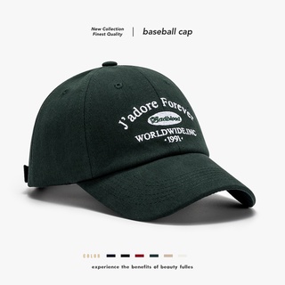 Korean Style Baseball Cap Letter Version Soft Top Brim Chic Street Fashion Unisex Cap