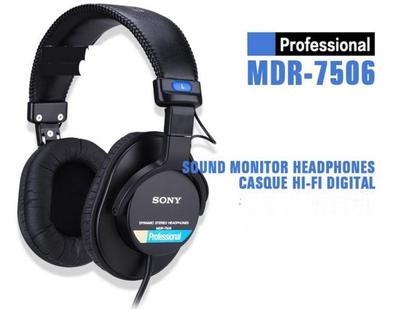Sony MDR-7506 หูฟังมอนิเตอร์เสียงสําหรับเครื่องยนต์ GLAo