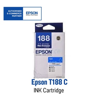 Epson 188 C 🌟 Original Ink Cartridge 🌟 หมึกแท้ฟ้า 🟦