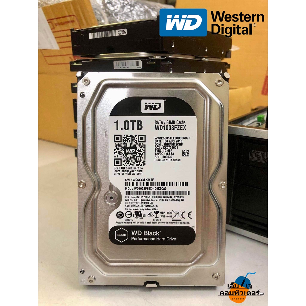 1T , 500G HDD 3.5 WD Black/Red/Blue/Green/Purple มือสองสภาพดี พร้อมส่งจากไทย
