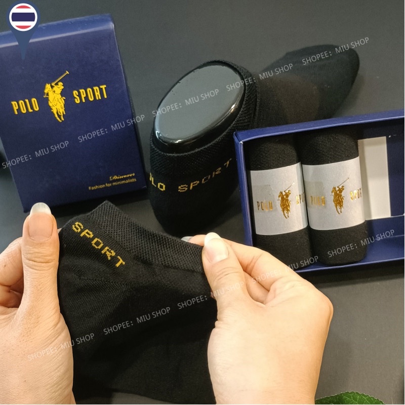ถุงเท้า สามคู่ในกล่องเดียว ถุงเท้าไฮเอนด์ cotton 100% socks